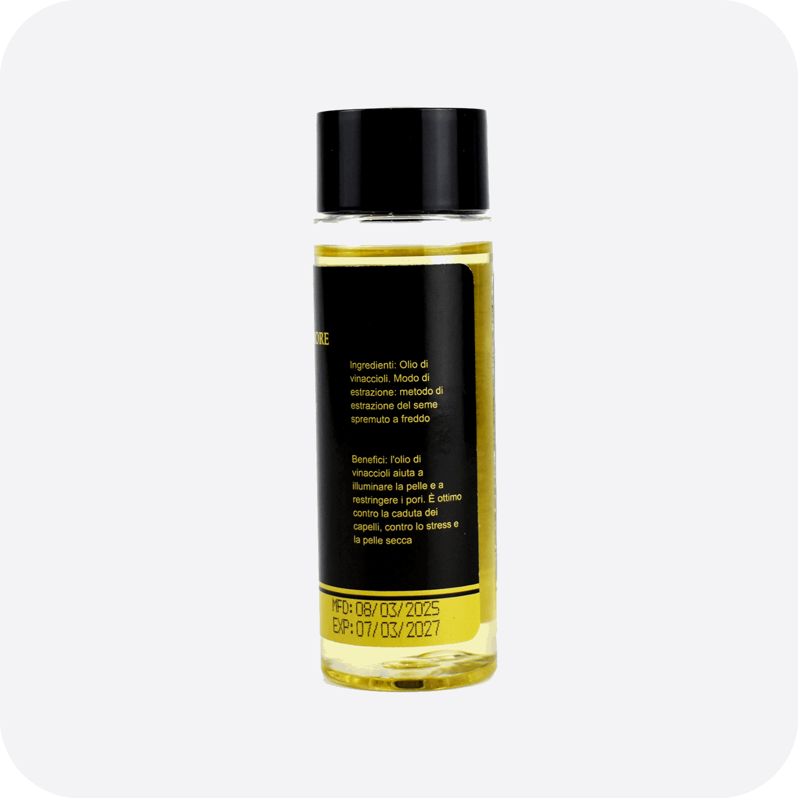 Olio di vinaccioli (Vettore e Massaggi)